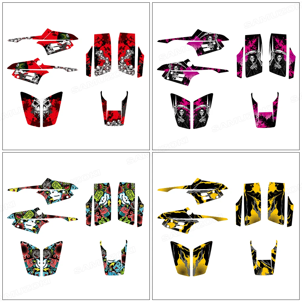 

Fit for Yamaha Warrior 350 YFM350X 1987- 2004 2000 2001 2002 2003 ATV Full Graphic Kit Decals Background Stickers
