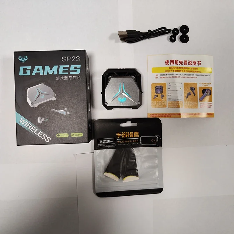 Auriculares inalámbricos SP23 con Bluetooth 5,2, dispositivo de audio estéreo, TWS, con pantalla LED y batería