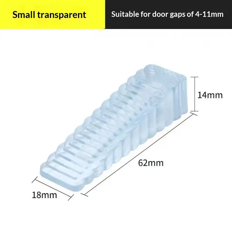 Silicone Rubber Door Stopper Fits All Door Sizes Anti-Shock Safety Wall Protector for Home Office Dorm