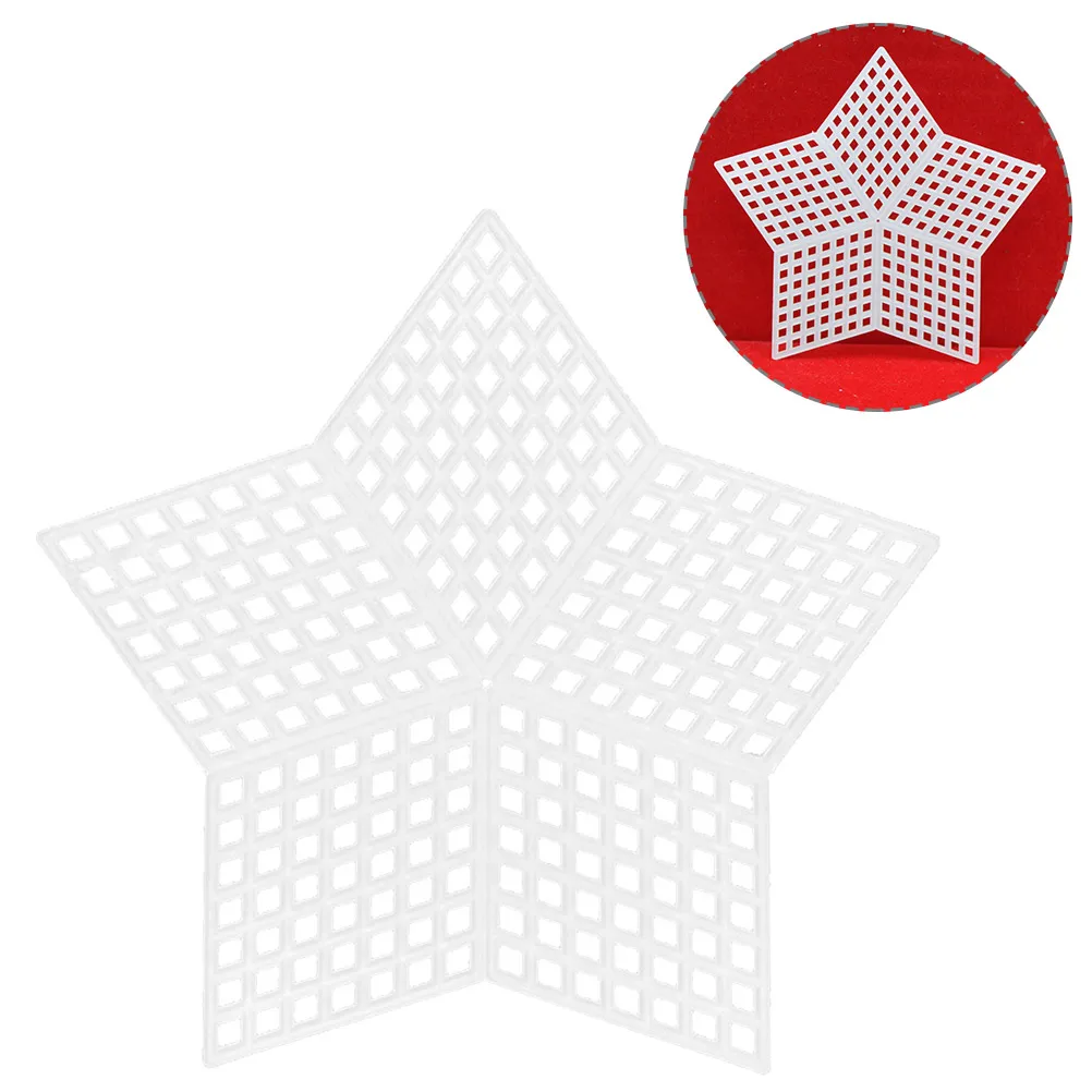 10 Stück Multifunktions-Webpads im Mesh-Design für Anfänger und Enthusiasten, Tasche, Basteltasche, Netzfolie, Kunststoff-Leinwandbögen