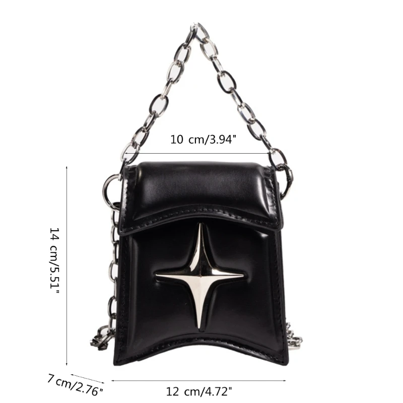 Bolsa de ombro feminina bolsa de corrente bolsa da moda bolsa estrela clutches bolsa feminina E74B