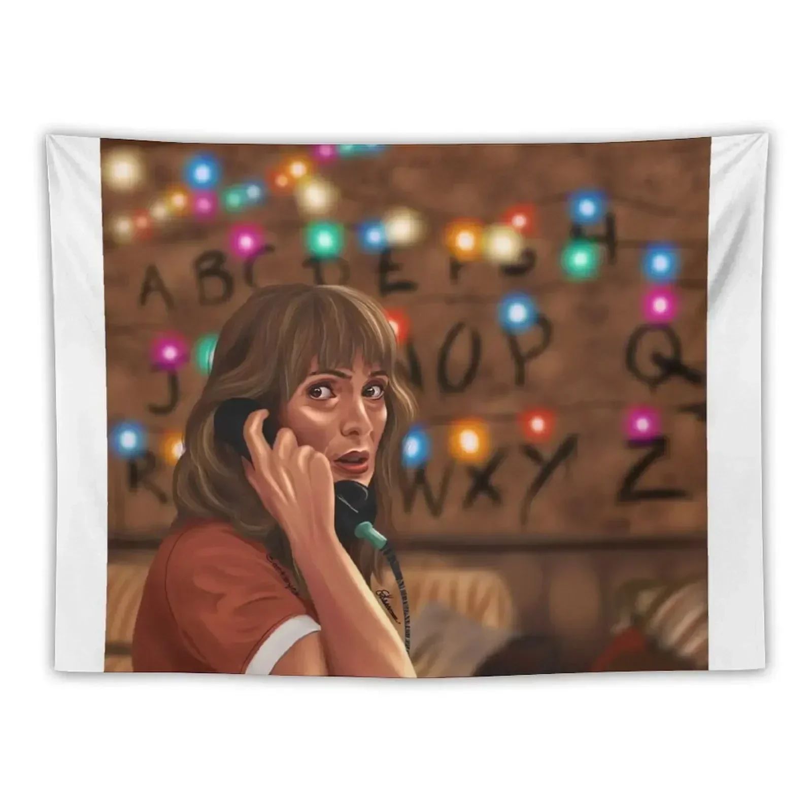 Joyce Byers fanart Tapestry Room Decore Aesthetic Room Ornaments Tapestry