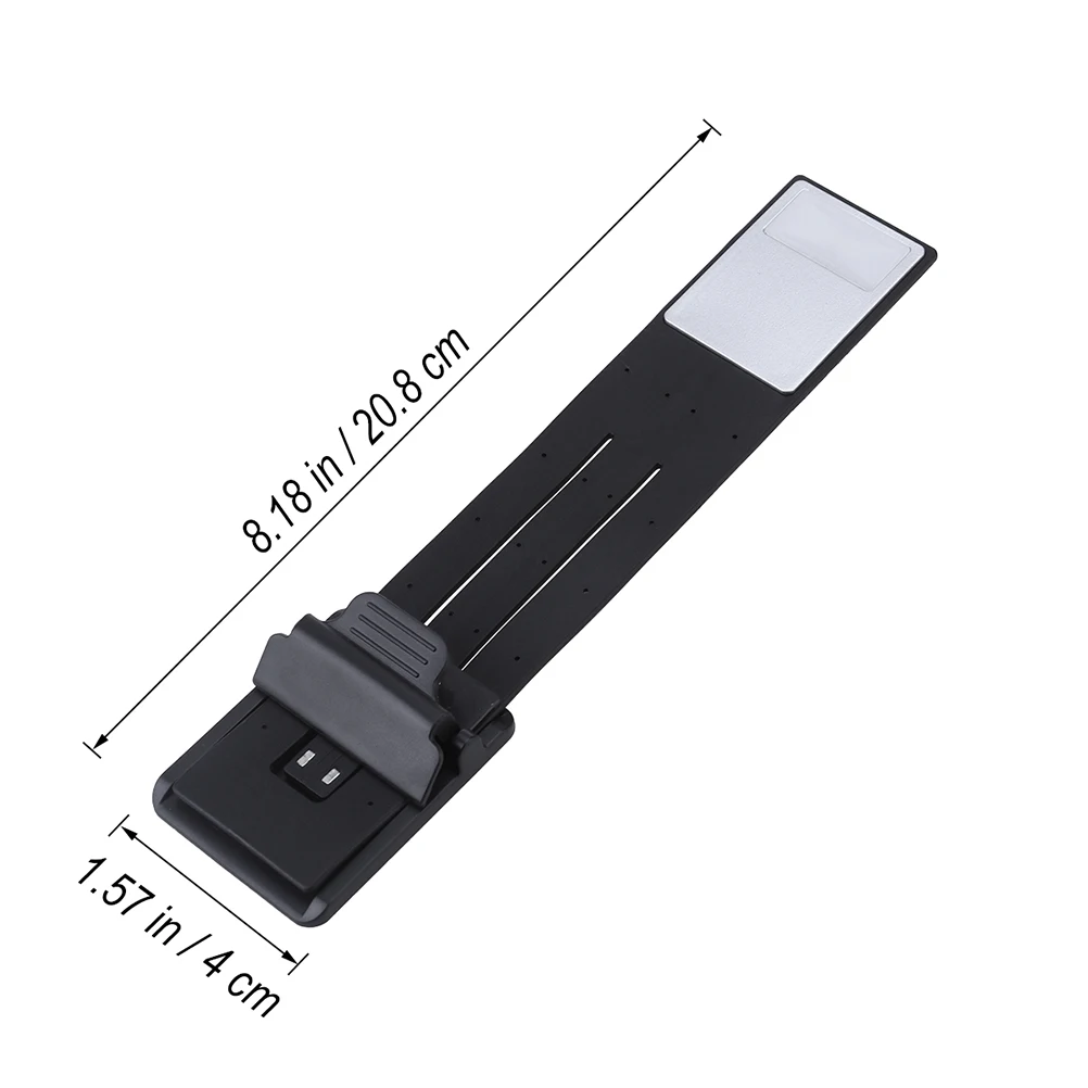 

Folding Book Lamp LED Desk Reading Light Rechargeable Table Lamps 360 Flexible Soft Plastic Bracket Magnet Base USB