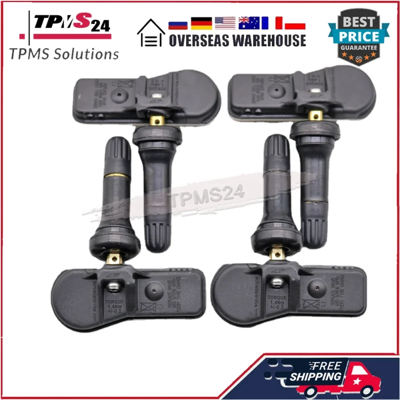 4PCS 52933C1100 52933-C1100 For Hyundai Creta IX25 Tucson I40 IX35 Sonata 2014-2018 Tucso Tire Pressure Monitor Sensor TPMS