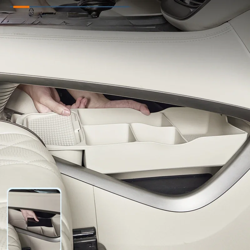 

For DENZA D9 2022-2025 Silicone Central Control Lower Storage Box Interior Sundries Storage Storage Box Modification Tools