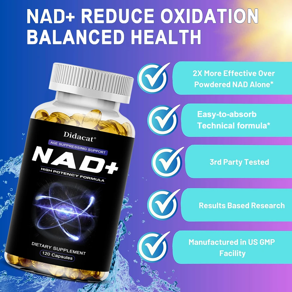 NAD+ Capsules with Resveratrol - огляд і ціна Wellness Quercetin