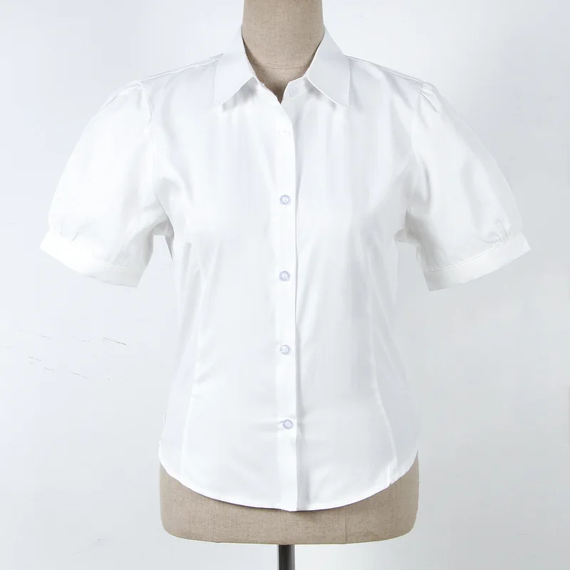 Japonês feminino jk escola camisas estilo preppy japão sólido branco topos coreano casual camisas femininas lapela blusas camisetas meninas