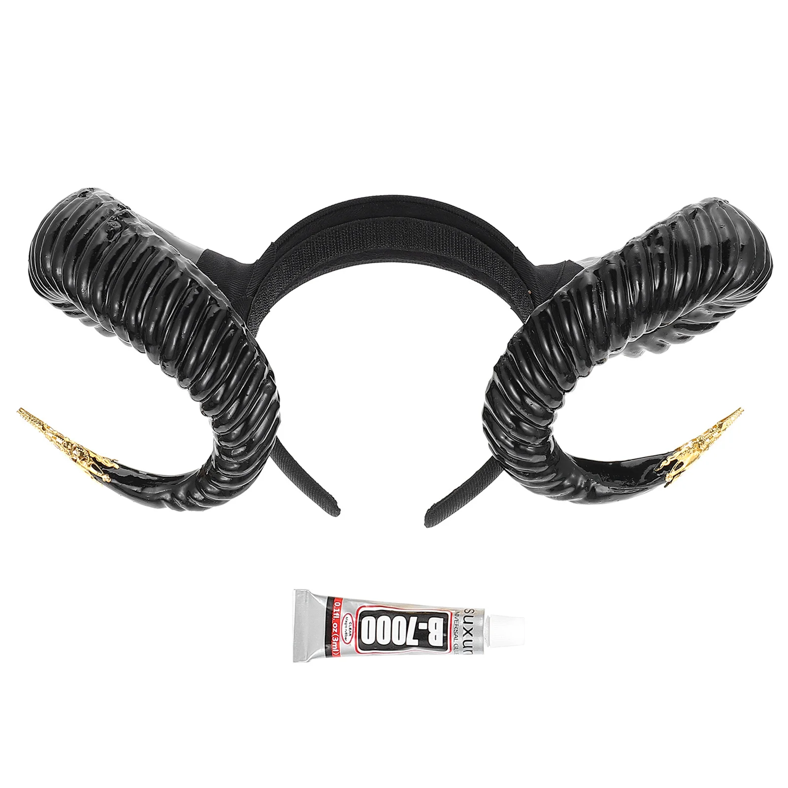 Diadema de diablo para Halloween, diadema de cuerno de oveja simulada, ajuste cómodo para niños y adolescentes, accesorios de Cosplay para fiesta de Halloween
