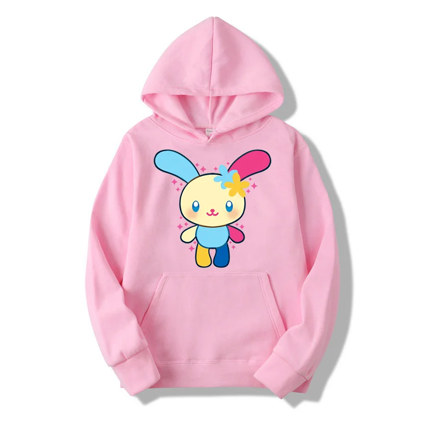 Sanrio U Sa Ha Na Men's and Women's Hoodie Casual Street Clothing Long sleeved Sweatshirt Boys and Girls Autumn Top Coat