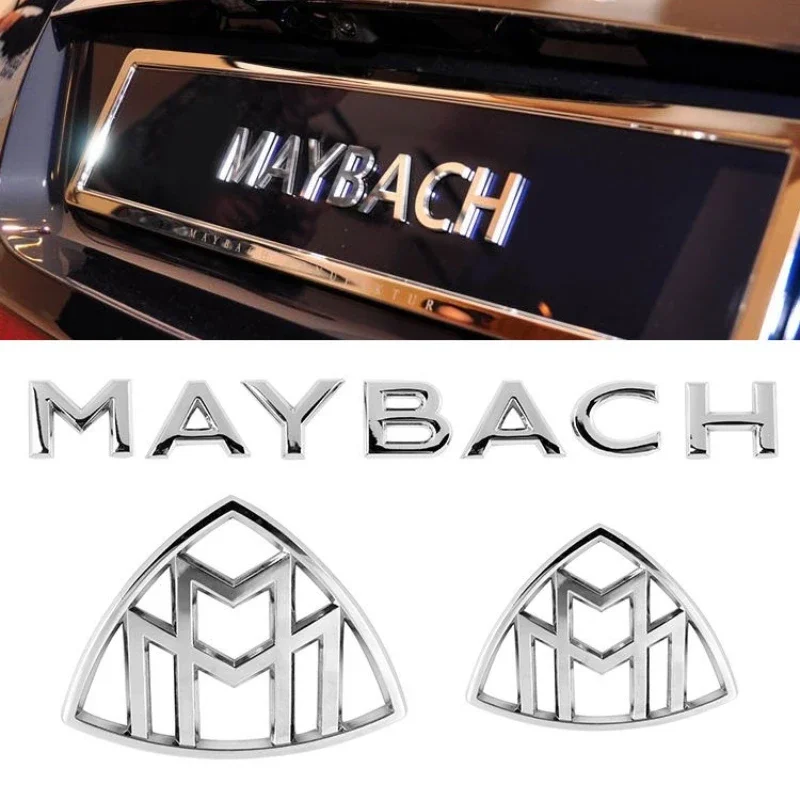 

MAYBACH letter badge car stickers for Mercedes Benz MAYBACH V12 S400L S600 rear trunk logo modified accessories decorate label