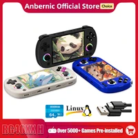 ANBERNIC-consola de juegos portátil RG40XX H, pantalla IPS de 4,0 pulgadas, 640x480, sistema de 3200mAh y 64 bits con luz RGB integrada en 5K + juegos RG40XXH