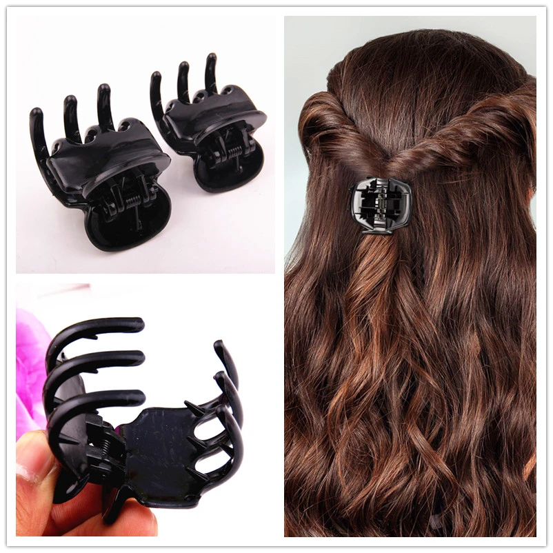 2 Pieces Hair Claw Clips for Thick Hair Plastic Ponytail Holder for Women Hairdressing Salon Tool Crab for Hair Summer Headwear