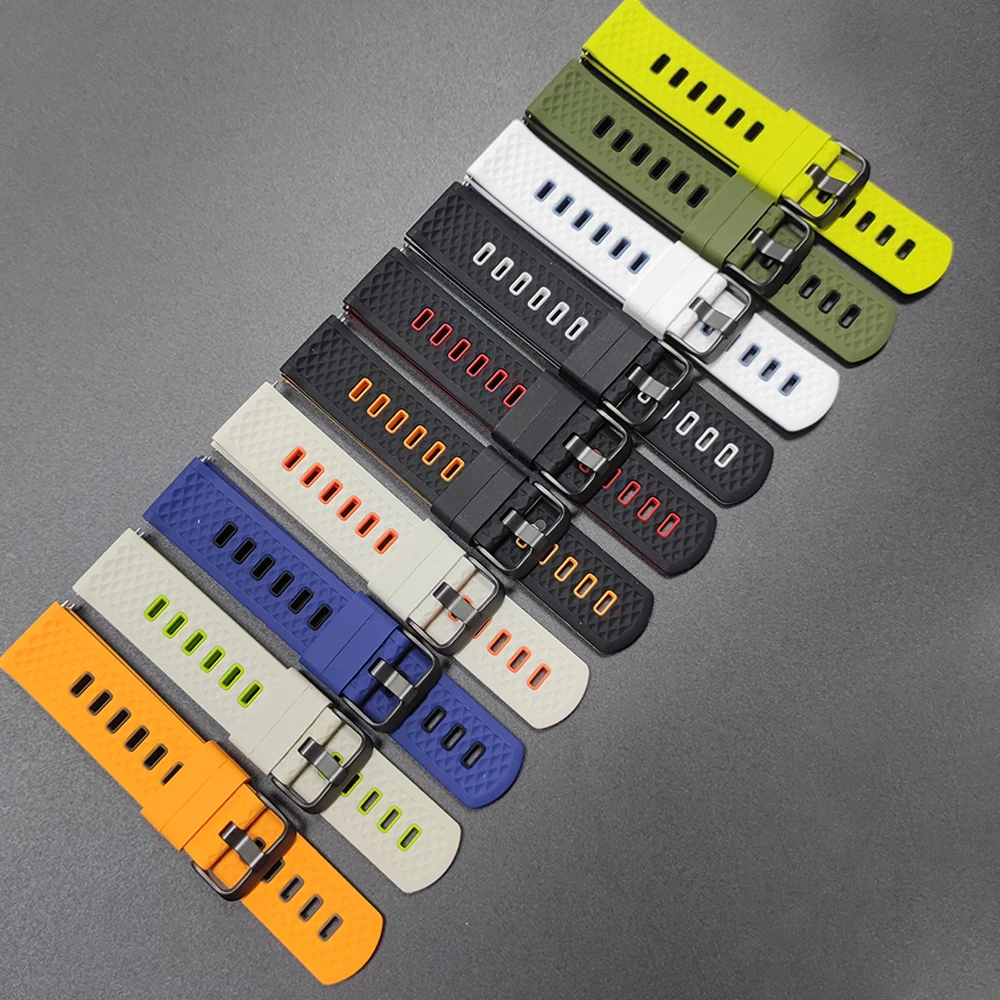 22mm Sport Slicone Strap For OnePlus Watch 3 2 2R 46mm Soft Bracelet For OPPO Watch X X2 4 Pro/Mi Watch 2 Pro S4 S3 S1 Watchband image 4