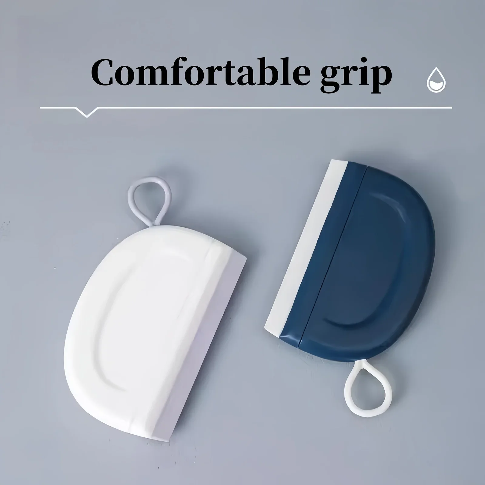 Portable Mini Glass Wiper Soft Silicone Blade Squeegee Household Cleaning Tool for Bathroom Mirror Window Kitchen Sink