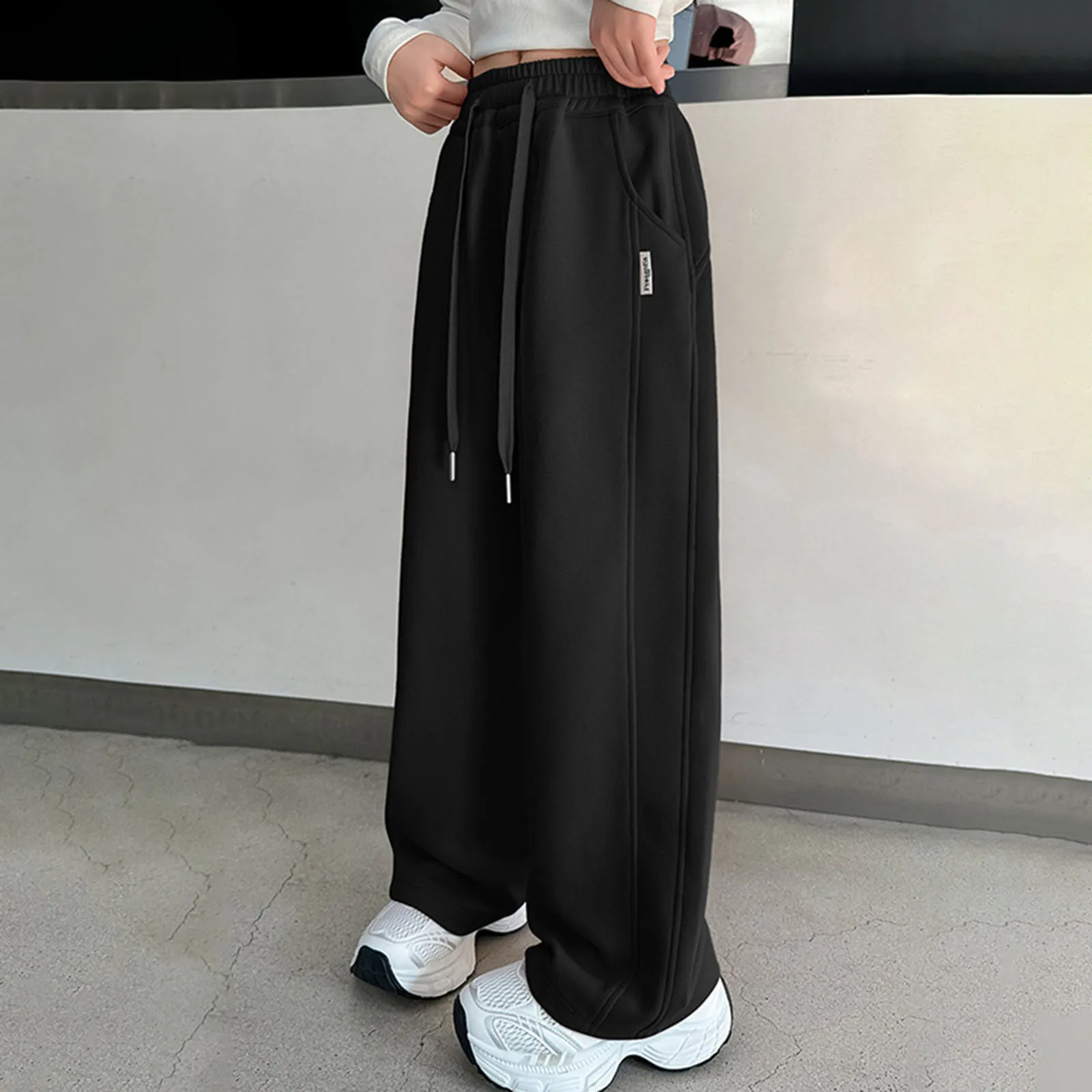 

Одежда для девочек, размер 6, тренировочные брюки для бега для девочек, эластичные спортивные штаны, свободные уличные брюки, повседневный размер 16, леггинсы для девочек