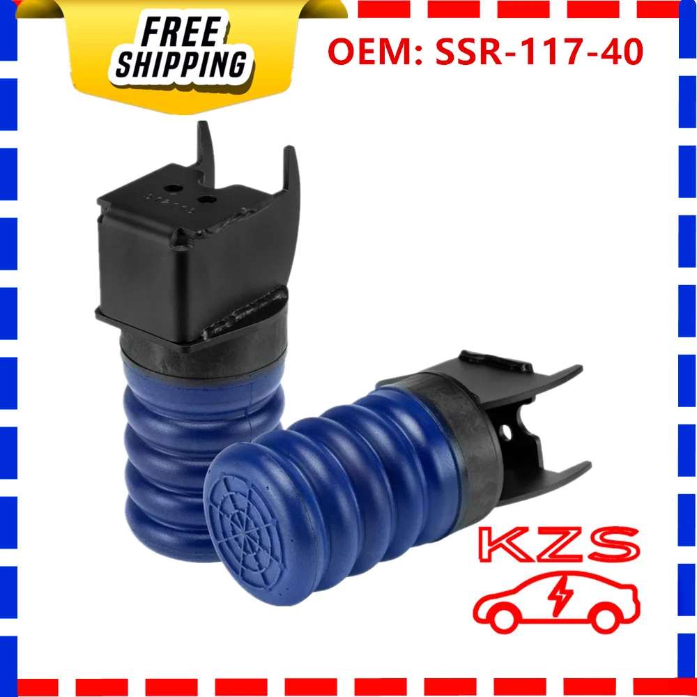 1/2PCS SSR-117-40 Rear Air Helper Spring Kit for Ford F-150, Blue, 1000 lbs.