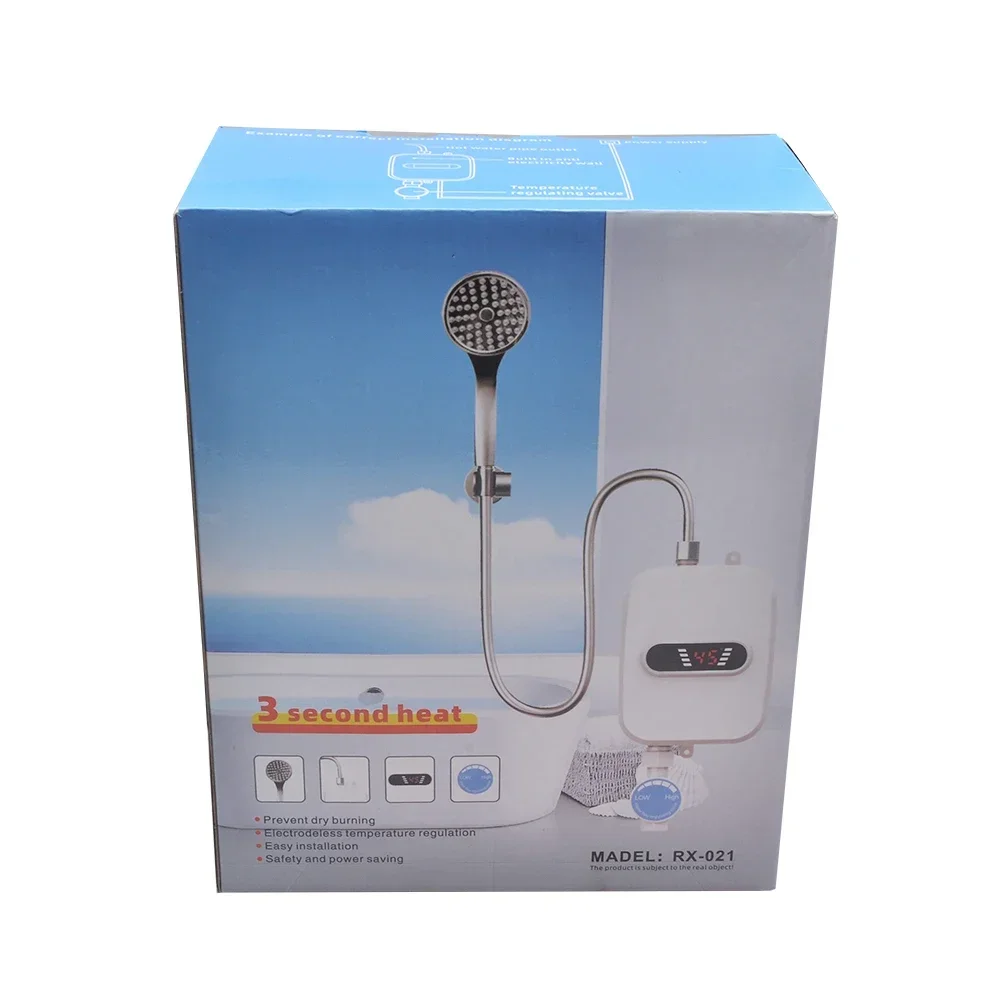 Home Mini Electric Water Heater Quick Heating Small Electric Kitchen Treasure Constant Temperature Shower Set Shower Head