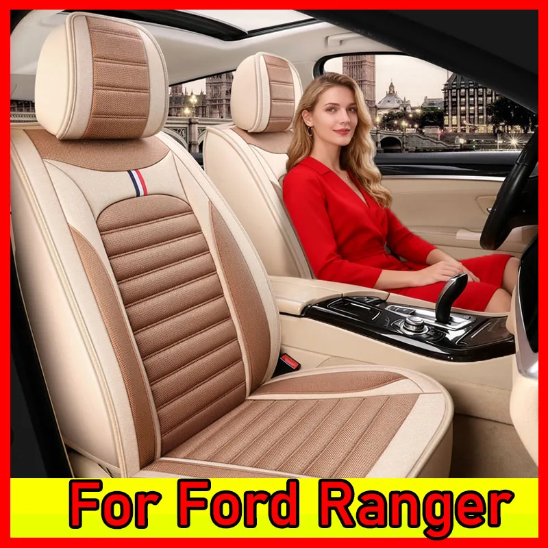 

For Ford Ranger Car seat cover wear-resistant linen breathable comfortable full set of 5 seats fully wrapped seat cover
