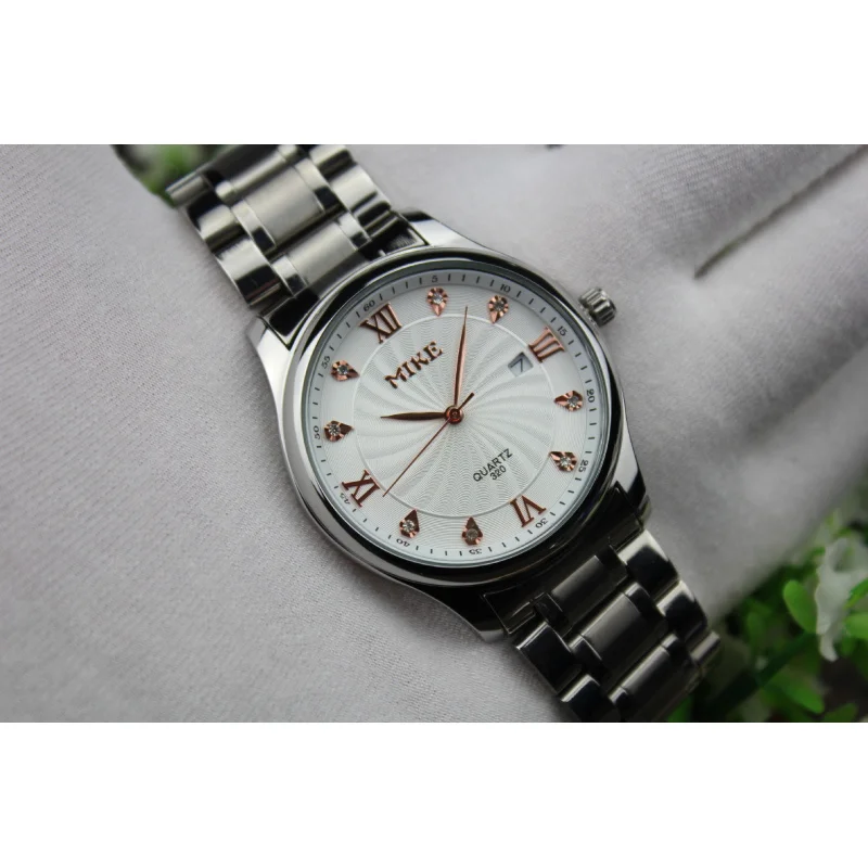 MikeMk320Business Ultra-Thin Couple Watch Steel Watch Men's and Women's Quartz Watrproof Watch Non-Mechanical