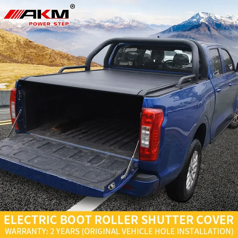 Truck accessories 4x4 pickup fold shutter lid electric tonneau cover for Great Wall Poer 2019-2022 Commercial Long Bucket type