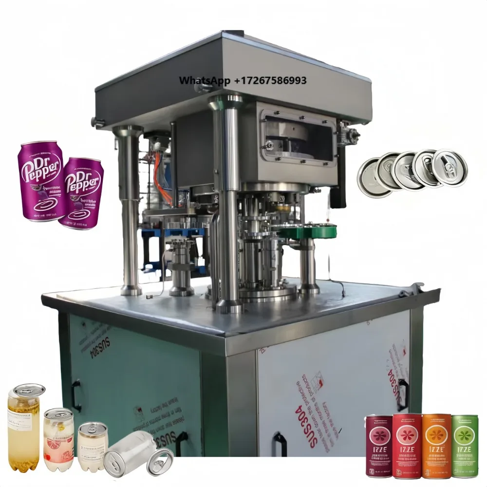 Pneumatic Automatic Beverage Cup Sealer Easy-to-Operate Seamer Machine for Textiles and Chemical Cartons (CANS Packaging)