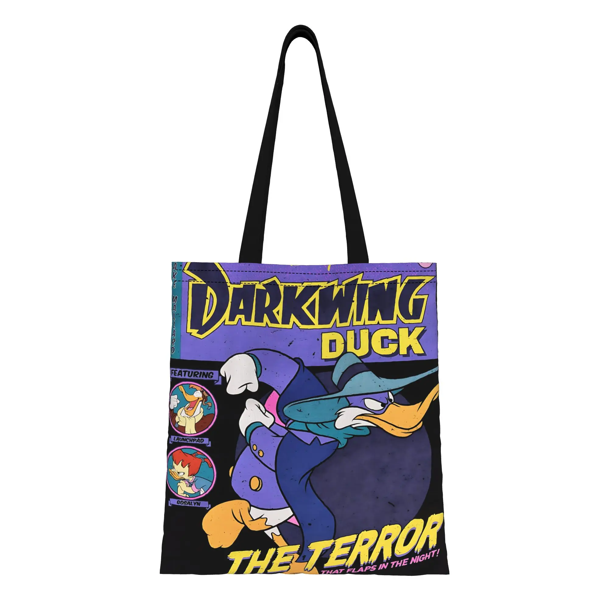 

Холщовая сумка-тоут Heroic Alter Ego, сумка-тоут Darkwing Duck, уличная сумка, модная сумка-тоут, 1 шт.