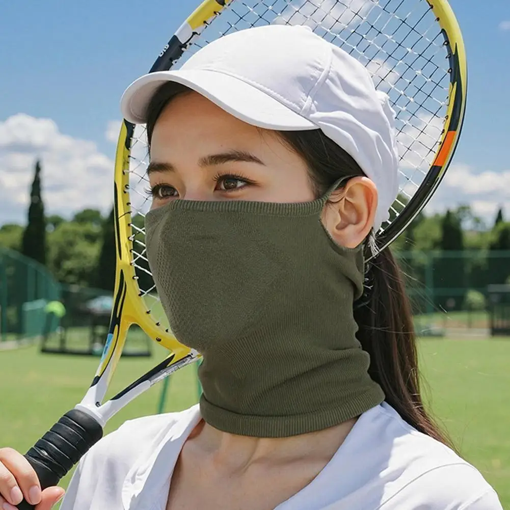 

Cycling Face Mask Absorb Sweat Breathable Fishing Training Gaiter Sport Scarf Face protection Bandana UV Face Neck Summer S R2H9