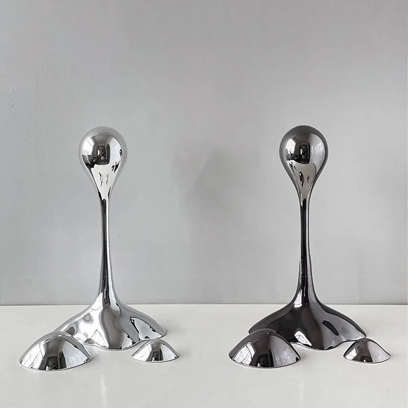 Modern minimalist light luxury creative art water drop geometric ornament, model house sales department living room decoration