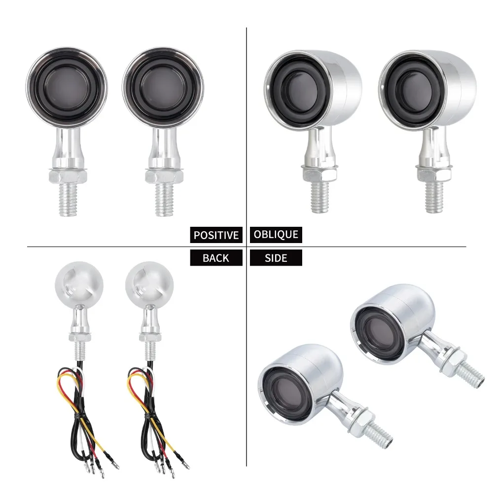 

Motorcycle Rear LED Bullet Light 10MM for Harley Touring Softail Dyna Sportster Honda