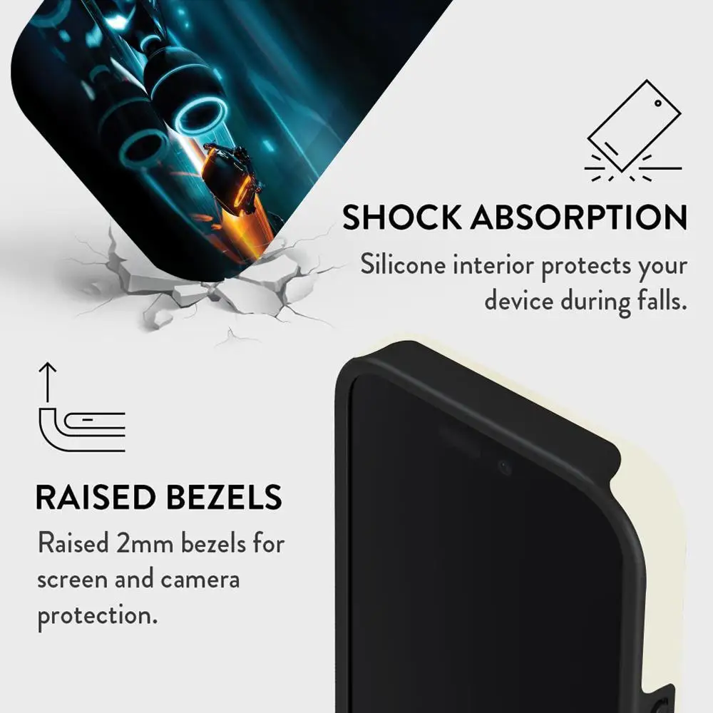 حافظة هاتف فيلم الخيال العلمي المستقبلي مزدوج الطبقات 2 في 1 حافظة لهاتف آيفون 16 15 برو ماكس 14 13 برو 12 11 plus أغطية سامسونج S #3