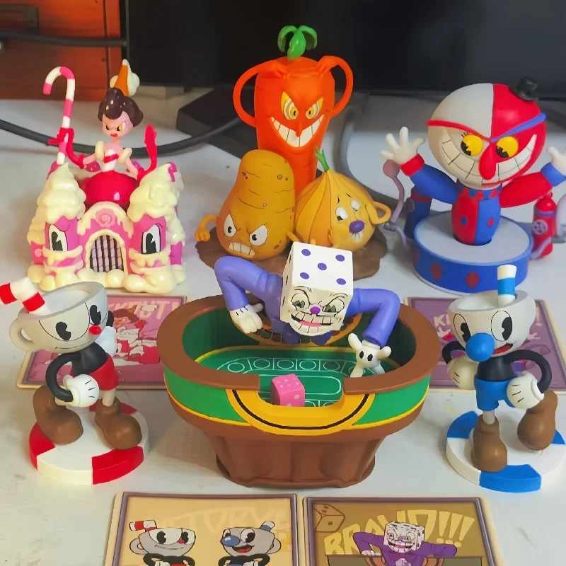 

Hot Cuphead'S Adventures Series Figure Model Toys Game Peripherals Cute Model Birthday Trendy Collectible Decoration Gift Dolls