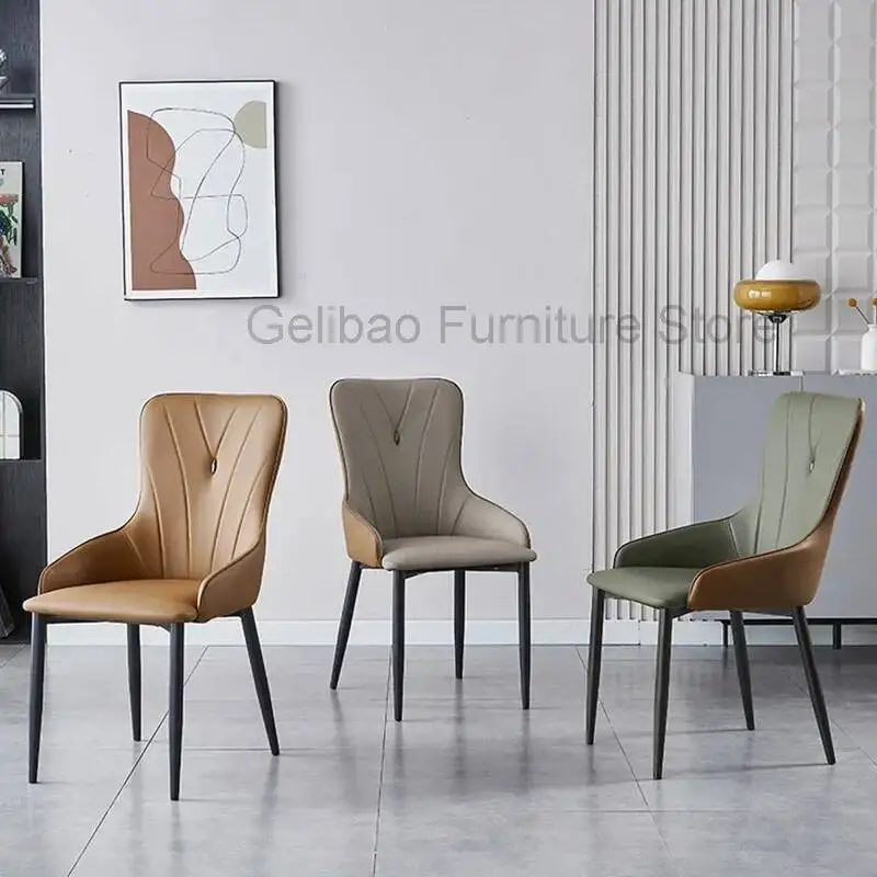

Nordic Dining Chairs Ergonomic Hotel Luxury Living Room Dining Chairs Designer Comfortable Clear Silla Lounge Suite Furniture