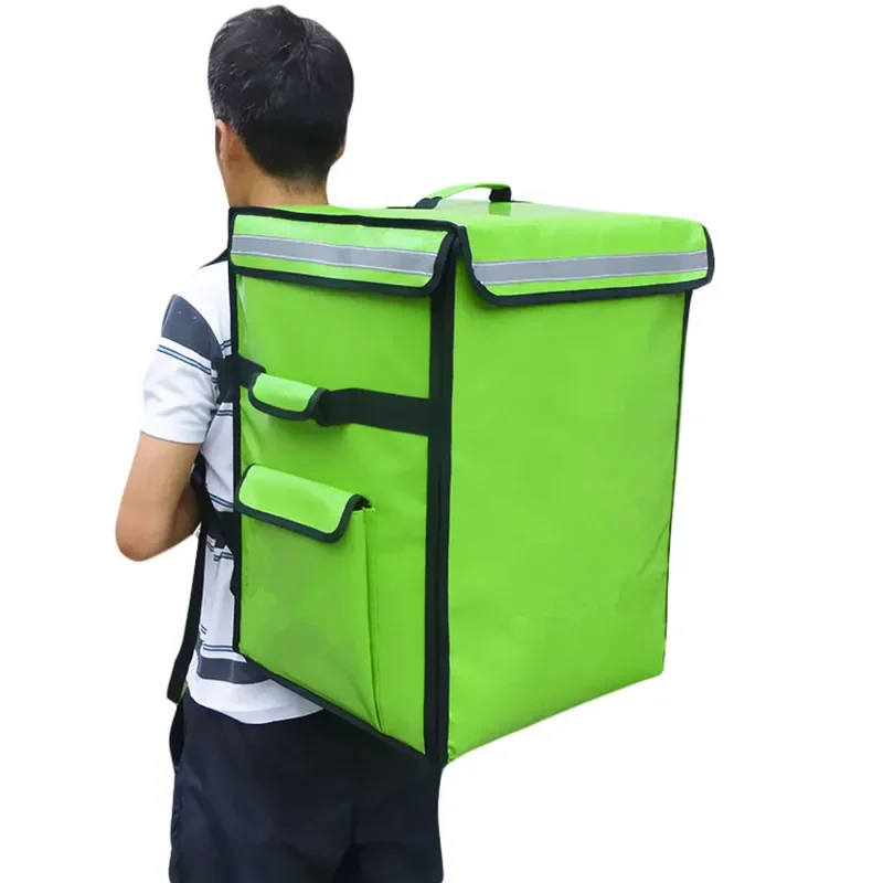 69 L pizza takeaway food insulated bag large double shoulder ice bags refrigerator freezer waterproof backpack suitcase package