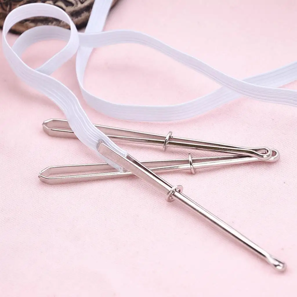 

1 PCS Lot Stainless Steel Garment Clips Durable DIY Sewing Tools Elastic Band Tape Punch Cross Stitch Threader Wear Resistant Elastic Clamp For Sewing Craft stitch sewing machine sewing kit embroidery hoop sewing accessories sewing sewing tools
