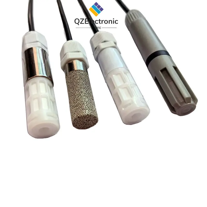 RS485 Modbus Sensor Suhu dan Kelembapan Tahan Air DC5-24V Presisi Tinggi Pengukur Suhu dan Kelembapan PE