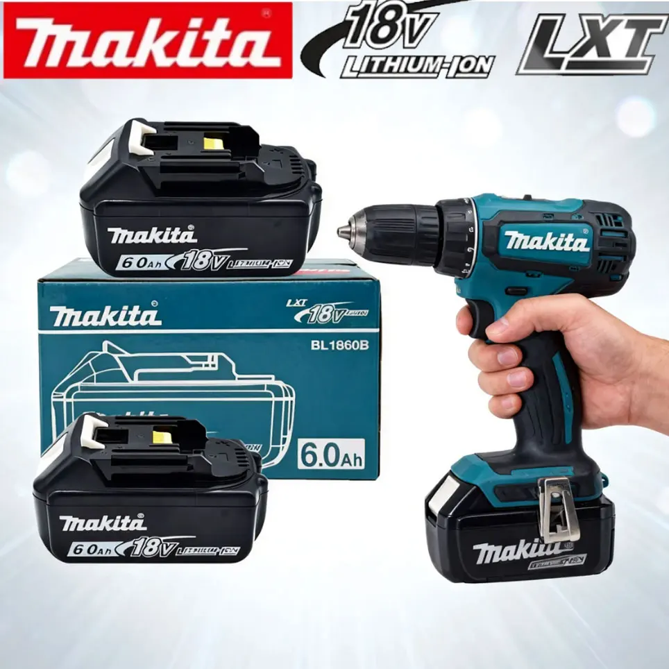 Produit d'origine authentique, batterie Makita 6Ah 18V pour Makita BL1830B BL1850B BL1850 BL1840 BL1860, batterie au lithium de remplacement