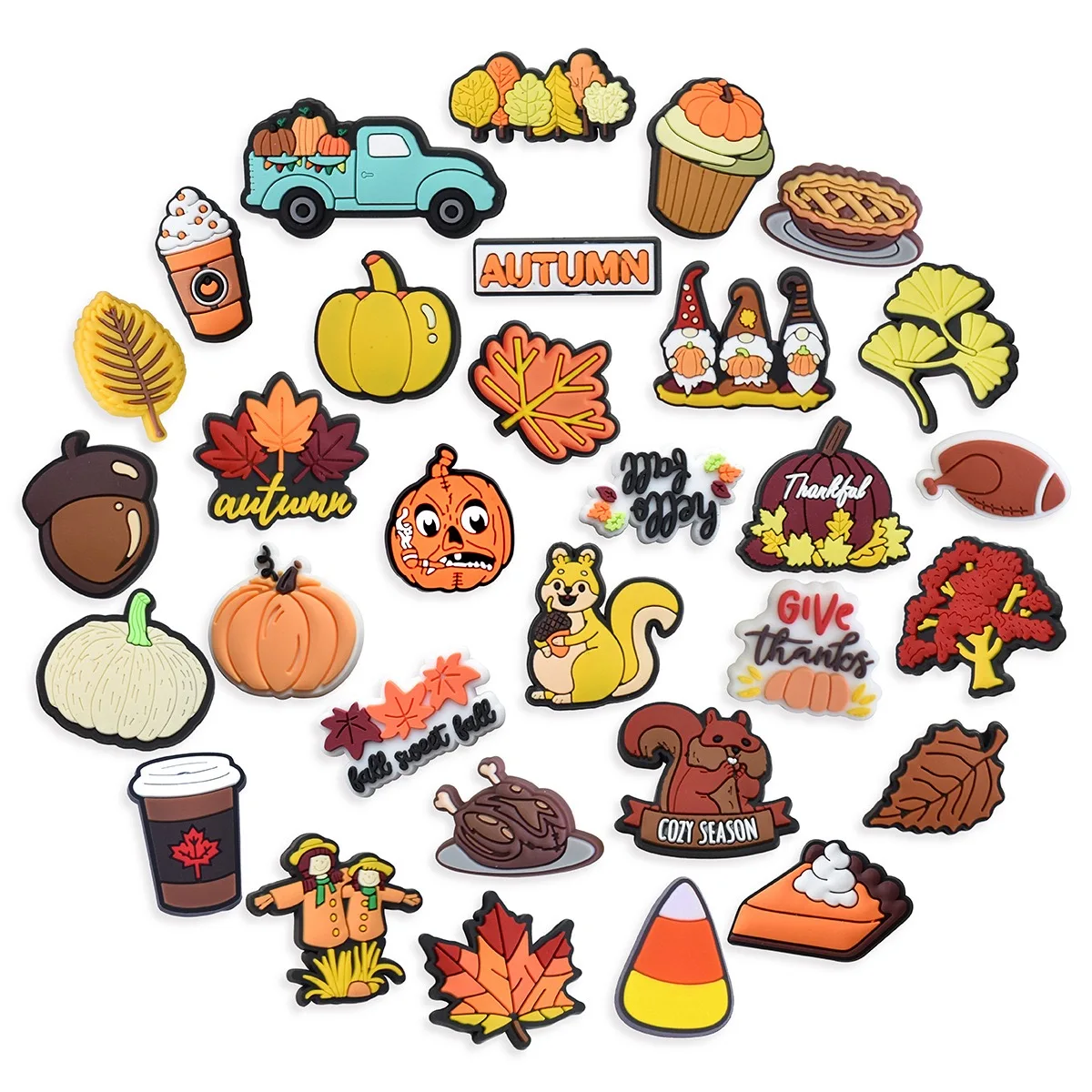 They’re Easy to Attach to Shoes. Perfect for Adding Seasonal Charm to Your Shoes for Fall Festivals, Thanksgiving, or Daily Look