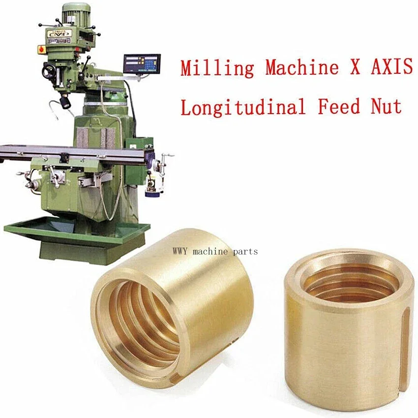 

2pcs High Quality Milling Machine Parts X AXIS Longitudinal Feed Nut J Head M1069-2 Fit BRIDGEPORT DURABLE Best Selling