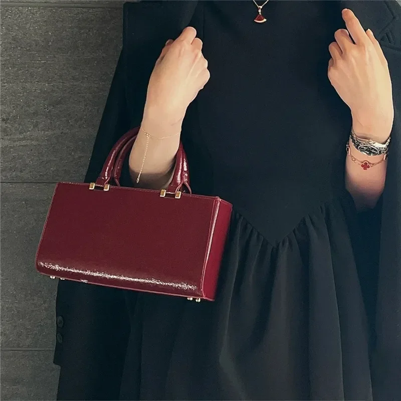 

Fashion PU Solid Color Women's Shoulder Bag 2025 Valentine's Day New Square Bag Hot Selling Casual Classic Crossbody Bag