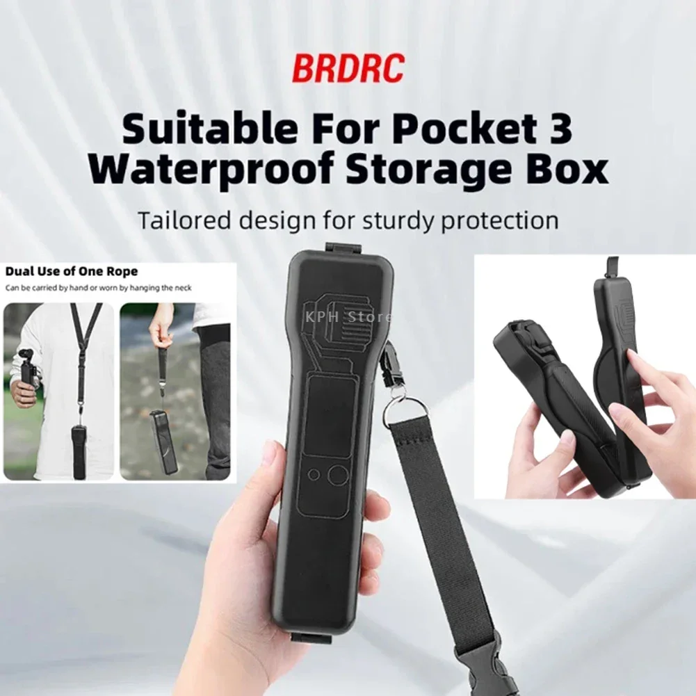 Obudowa ochronna do DJI Osmo Pocket 3 Twarda obudowa Przenośna torba ochronna Pudełko do przechowywania Akcesoria do aparatu DJI Pocket 3