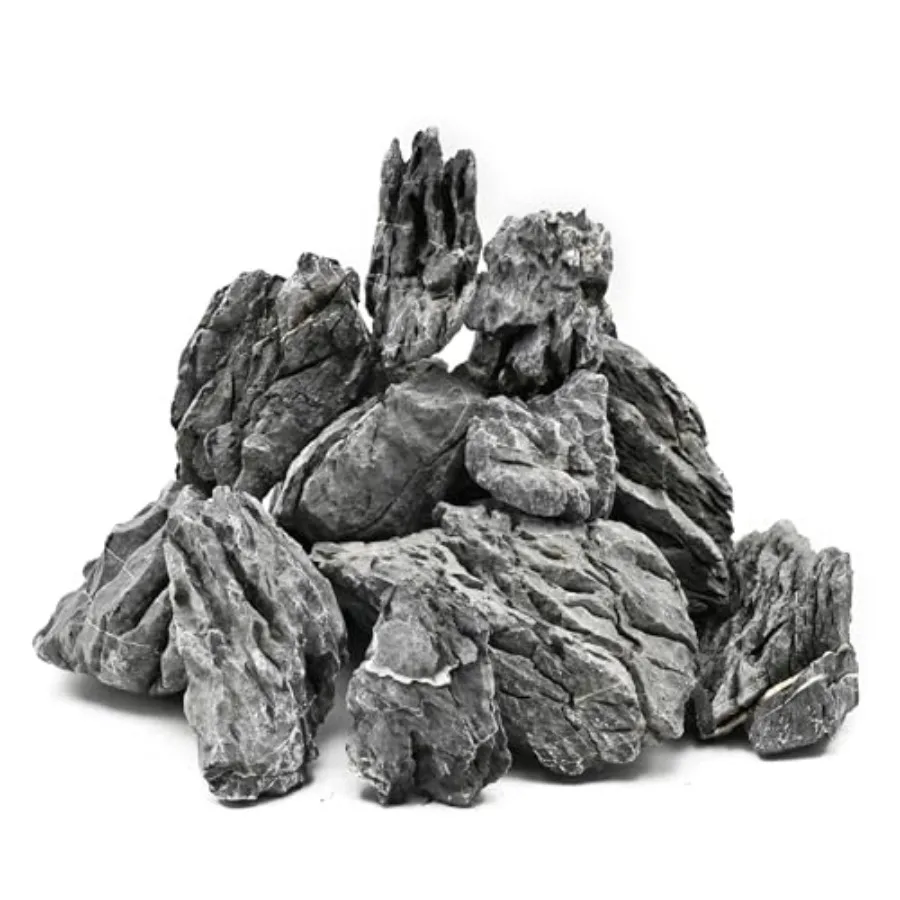 

KINGRUI Natural Aquarium Rocks Seiryu Rock Stone 20lb Dragon Stone for Aquarium Landscaping Models Fish Tank Decoration Reptile