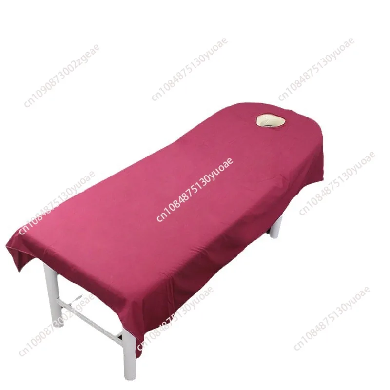 

Solid color beauty massage parlor bed sheet SPA opening beauty salon bed sheet