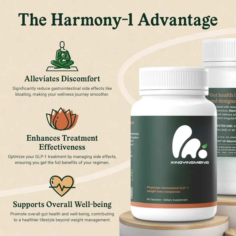 مكمل الأمعاء Glp-1 - دعم زهر البطن المهدئ والمهدئ 60 كبسولة #3