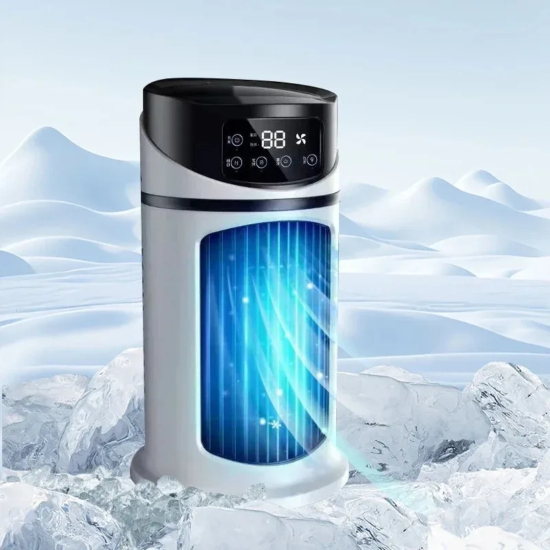 Portable Air Conditioner Electric Desktop Fan USB Plug in Air Cooler USB Air Cooler Fan Humidifier 6 Speed Spray Cooler Office