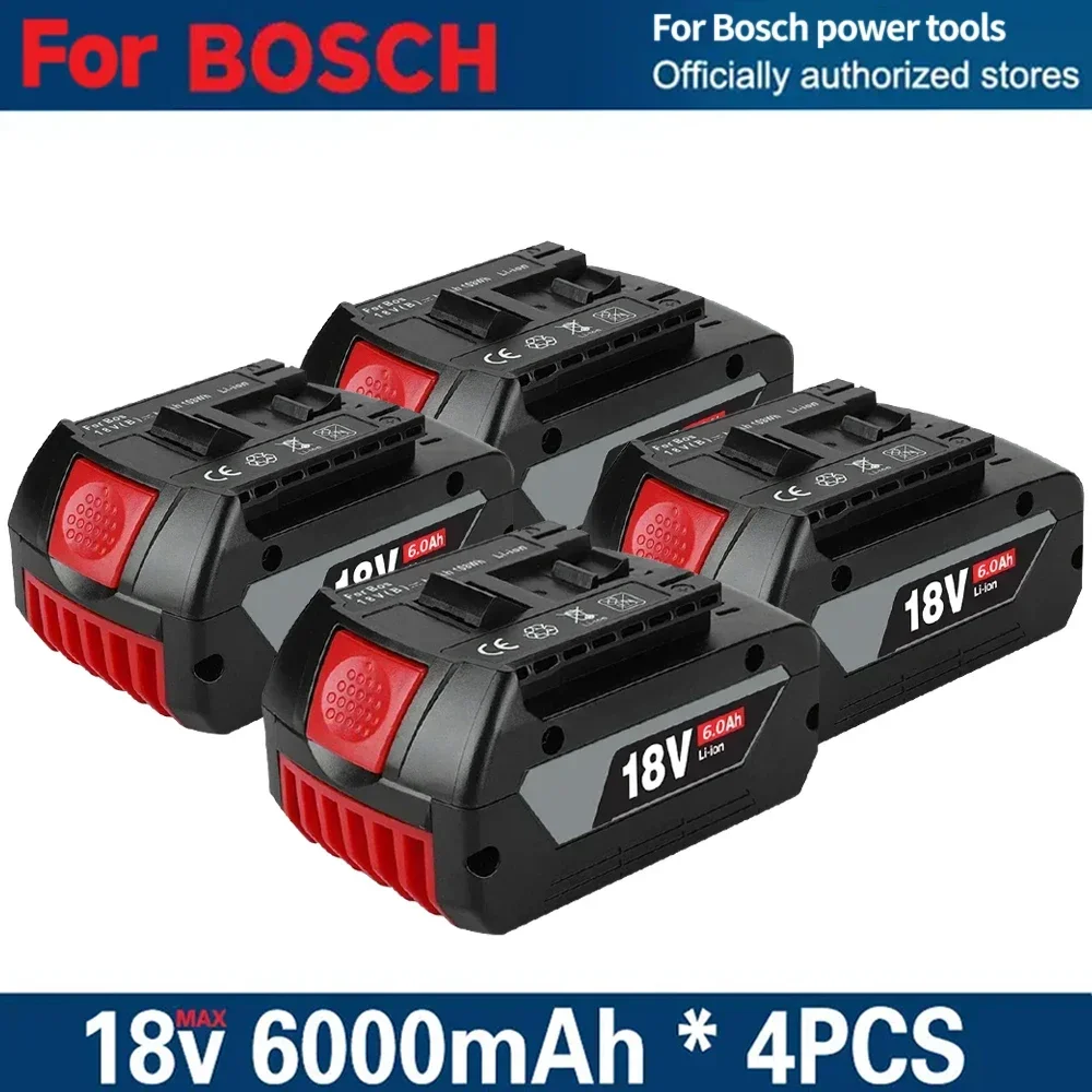 Originele Voor BOSCH 18V 6.0Ah Li-Ion Batterij Vervanging 18V GBA Professionele GBA GSR GSB BAT609G BAT622 met voor BOSCH CHARGER