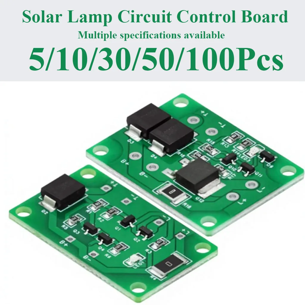 5~100Pcs Solar Light Circuit Control Board Solar Lawn Light 3-24V Lithium Lead Acid Battery Light Automatic Controller Board