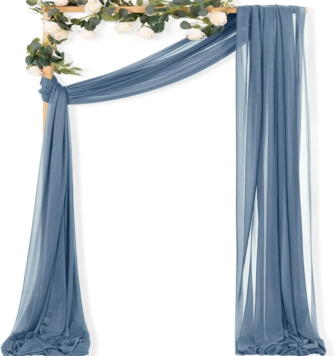 Arco de boda de lujo de gasa Crysta verde salvia, camino de mesa elegante ligero, perfecto para fiesta, cumpleaños, banquetes, decoración de