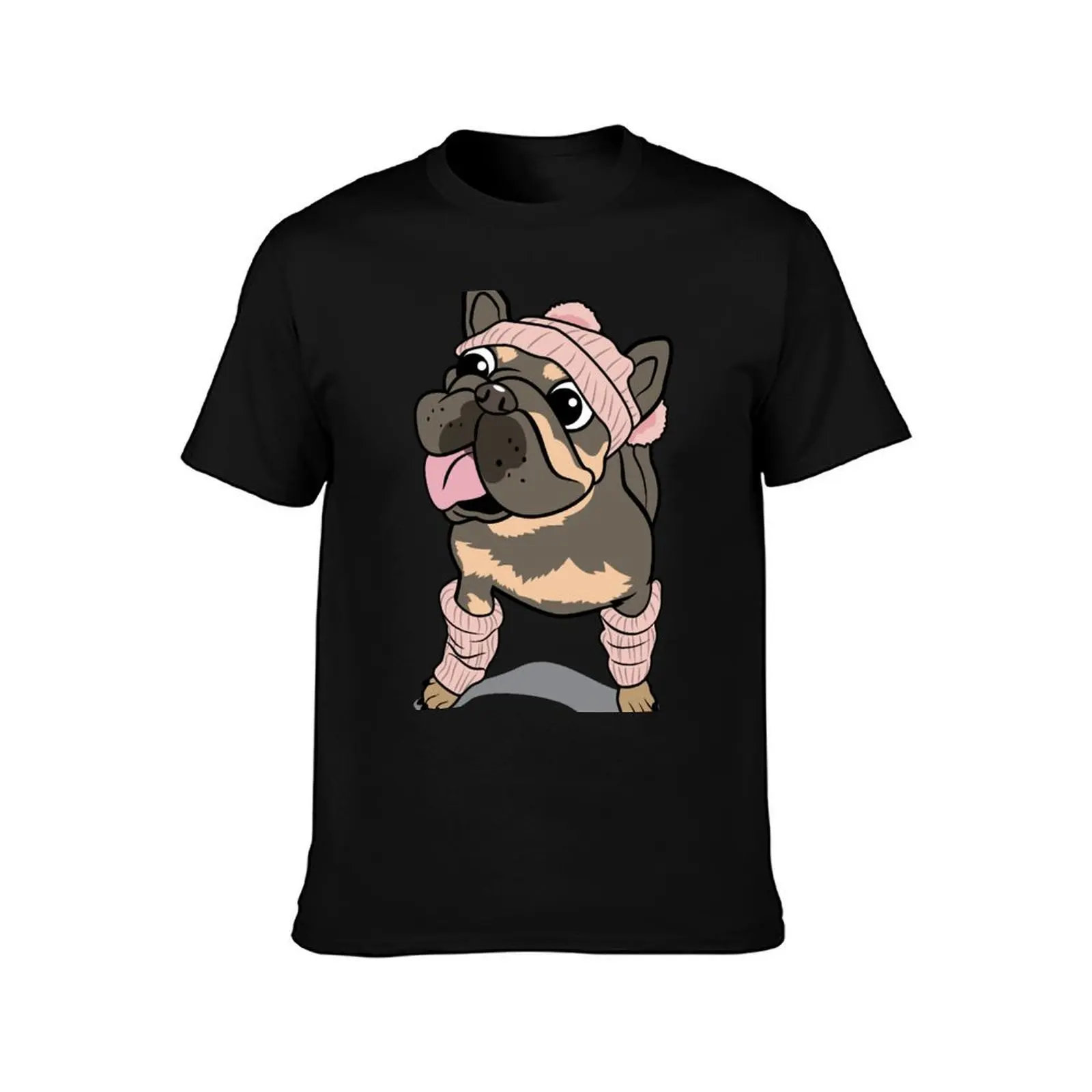 Fancy the Frenchie T-Shirt, Summer Casual Cotton Tee, Oversized Streetwear Tops, Vintage Graphic Print, Loose Fit Short Sleeve