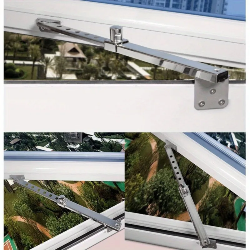 1pc Telescopic Window Limiter Stainless Steel Angle Controller Security Gusset Fixed Sliding Support,Door and Window Accessories