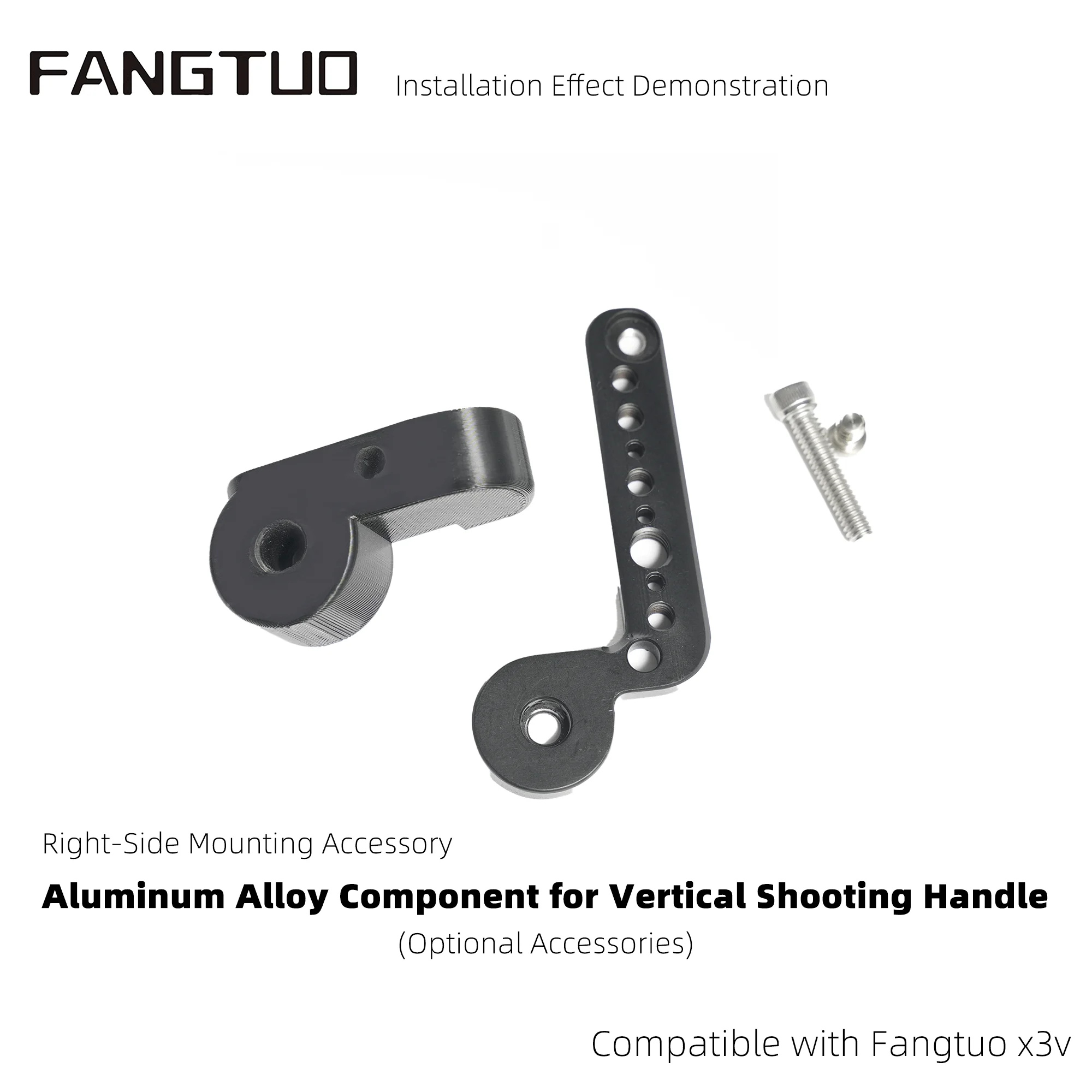 Fangtuo X3V Aluminum Alloy NATO Handle Adapter, Left‑Side Dedicated Accessory for Sony FX3 Camera Cage